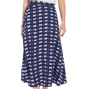 ann taylor navy a-line skirt with white bows (10)
